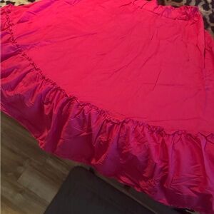 Vibrant Pink Ruffled Women's Skirt
